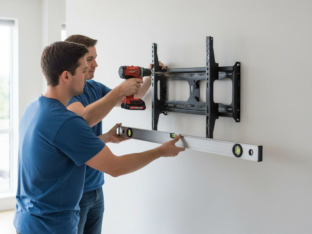 TV mounting and wall drilling service